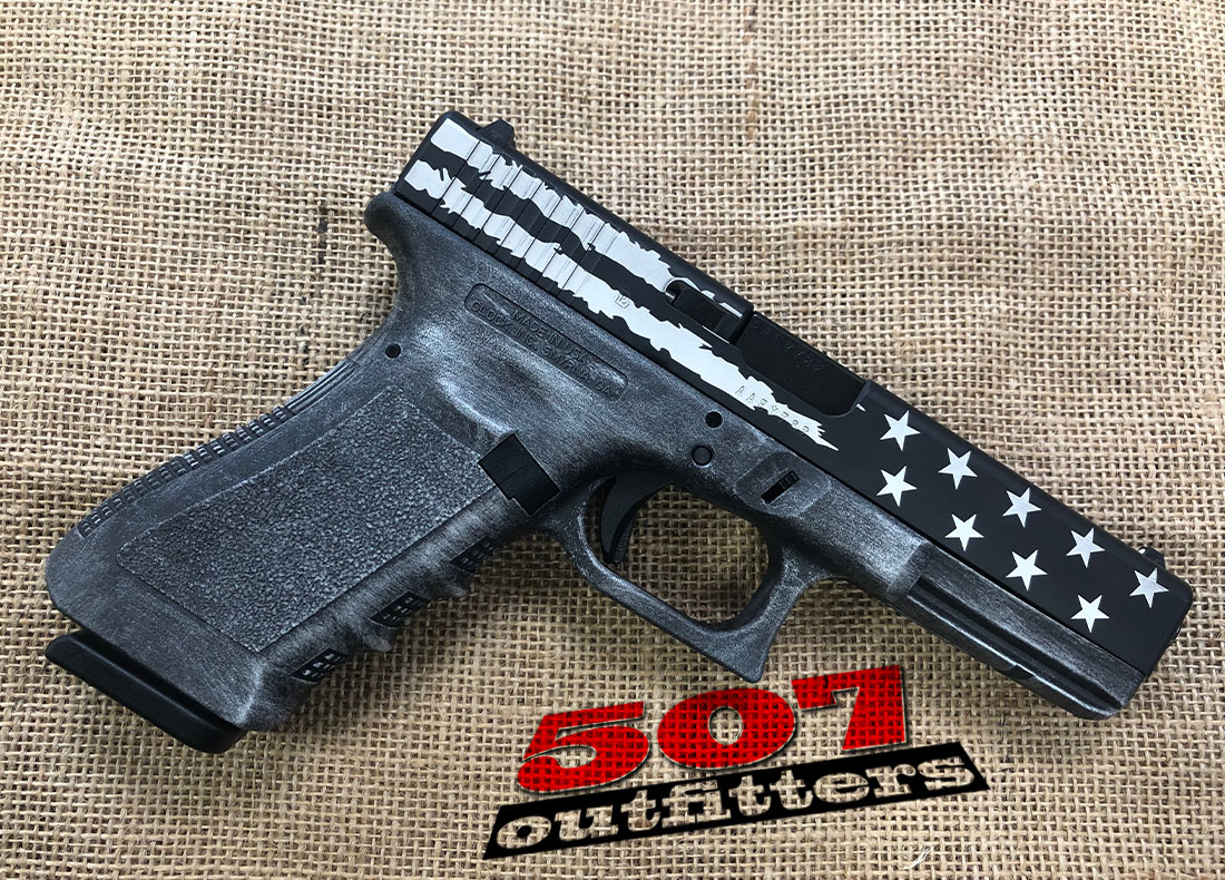 Glock 22 White American Flag