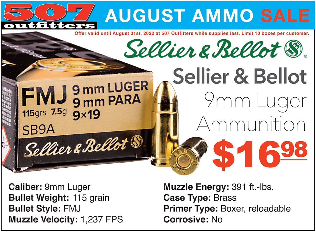 Sellier & Bellot 9mm ammo sale