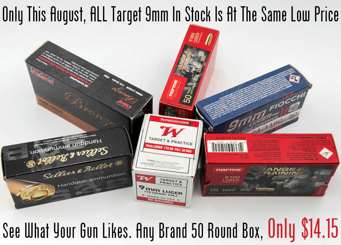 9mm Target Ammo is now on sale