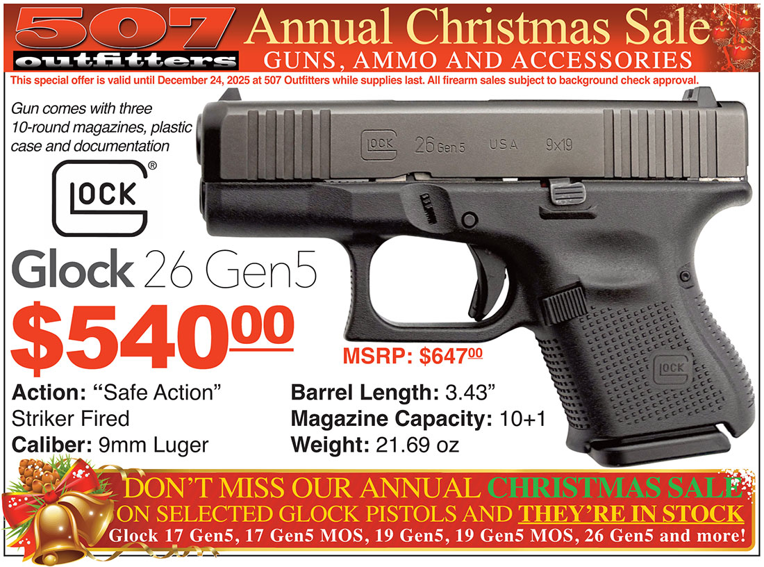 Glock Christmas Sale at 507 Outfitters!