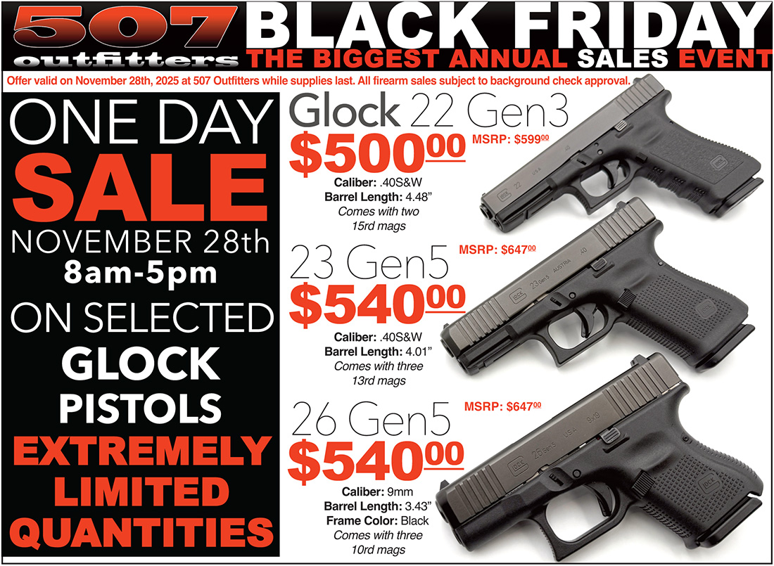 Biggest Black Friday Sale on Glock Pistols