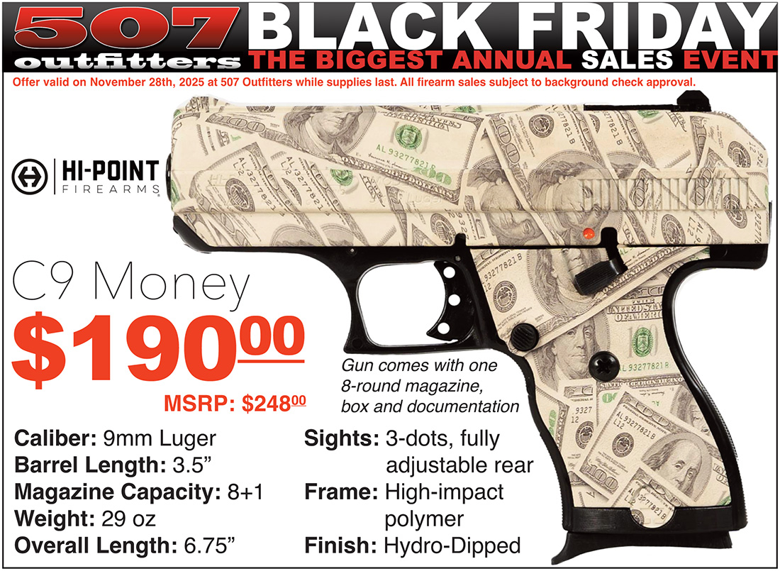 Biggest Black Friday Sale on Hi-Point C9 Money