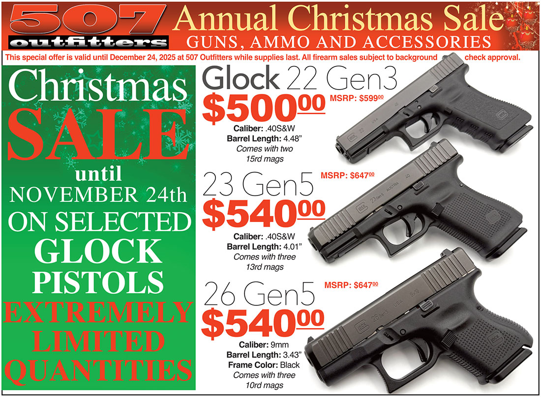 Christmas Sale on Glock Pistols