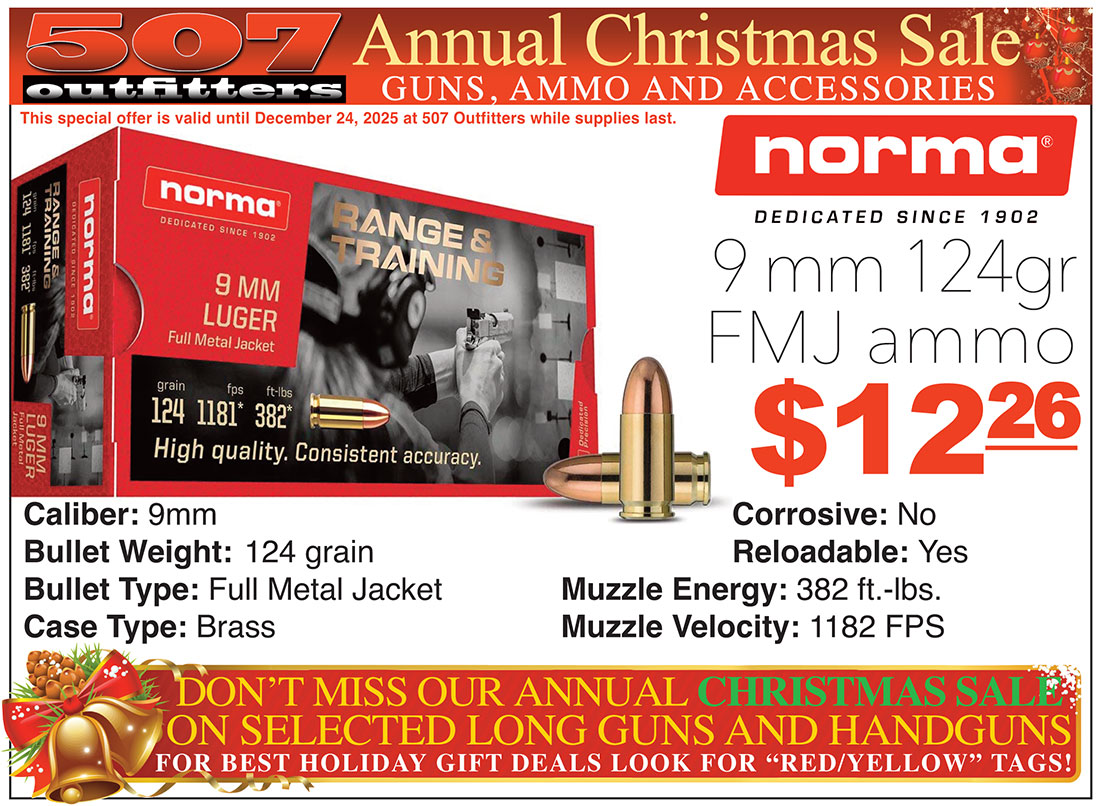 Christmas Sale on Norma 9mm Ammo